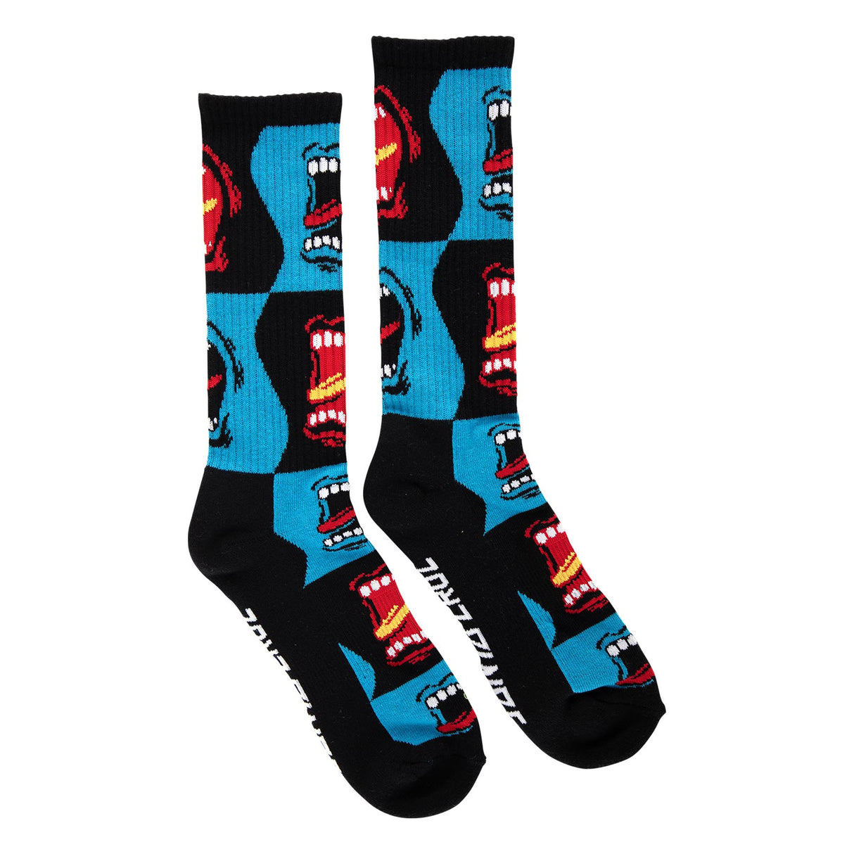Santa Cruz All Over Screaming Strip Crew Socks