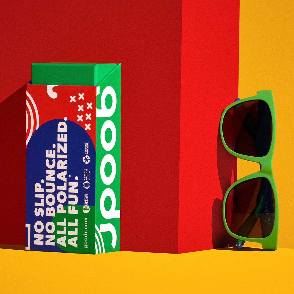 Goodr OGs Going Against the Green Sunglasses