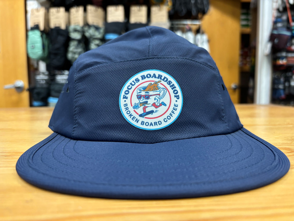 Coal X Focus X Broken Provo UPF Tech 5 Panel Cap