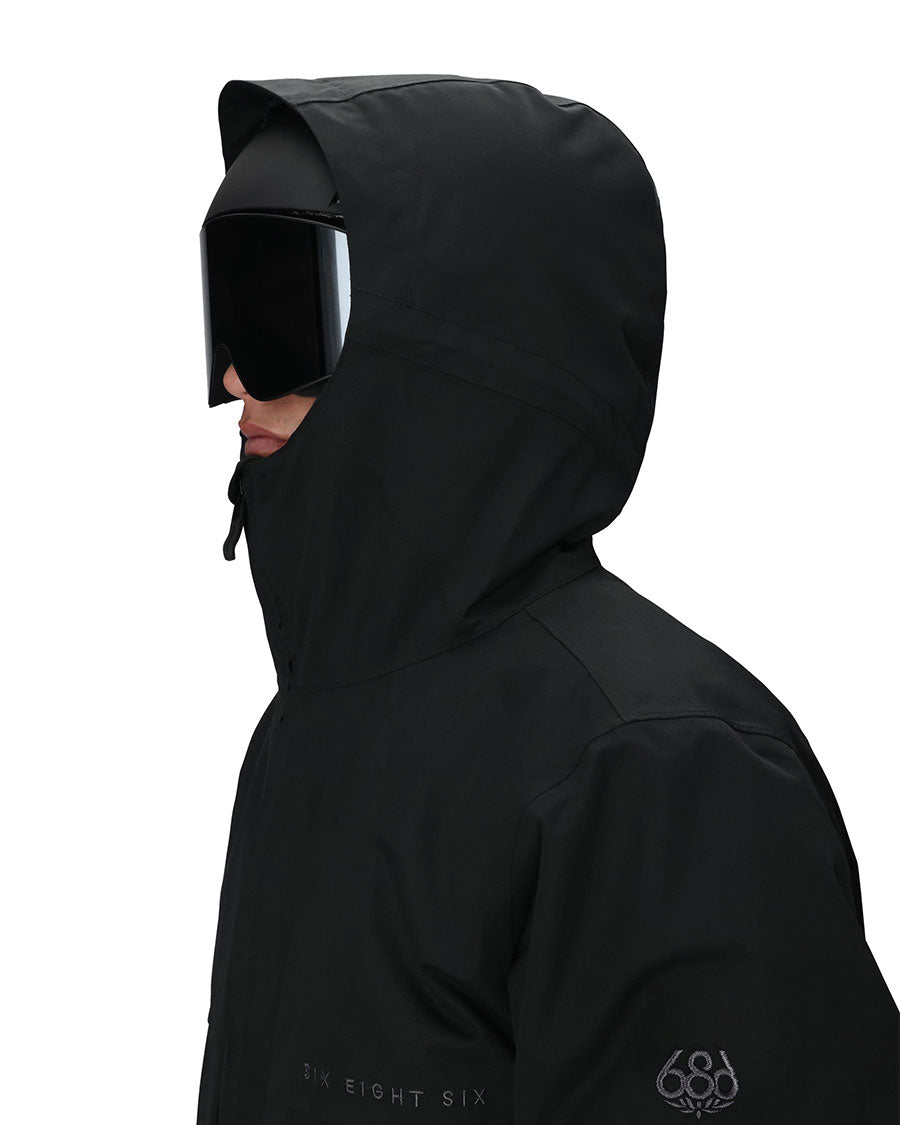 686 Men's Smarty 3-in-1 Form Jacket - Black - detail