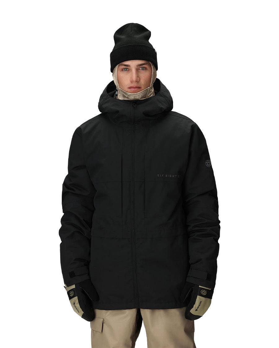 686 Men's Smarty 3-in-1 Form Jacket - Black - flat