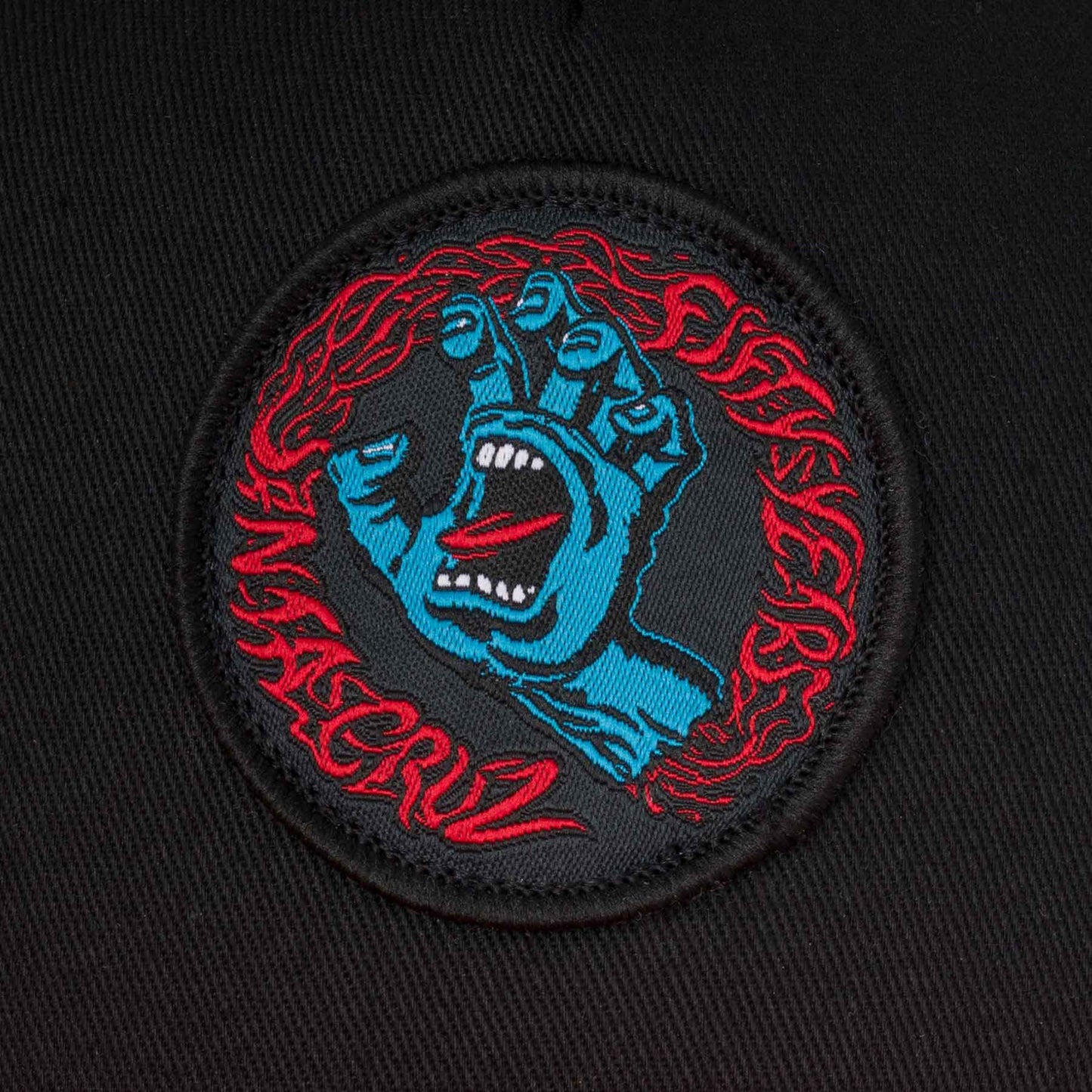 Santa Cruz Screaming 50 Mesh Trucker High Profile Hat - Blk/Red