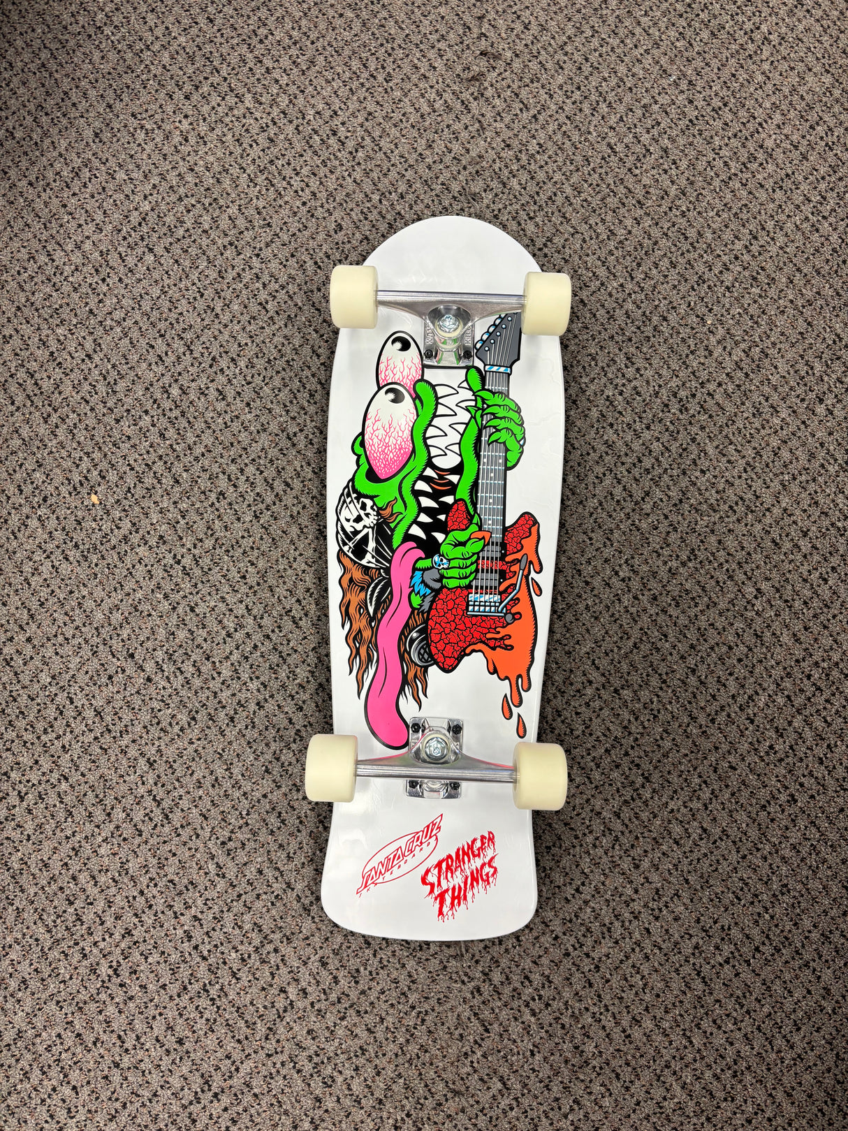 Santa Cruz X Stranger Things Meek Slasher Eddie Reveal 10.1" Skateboard Complete