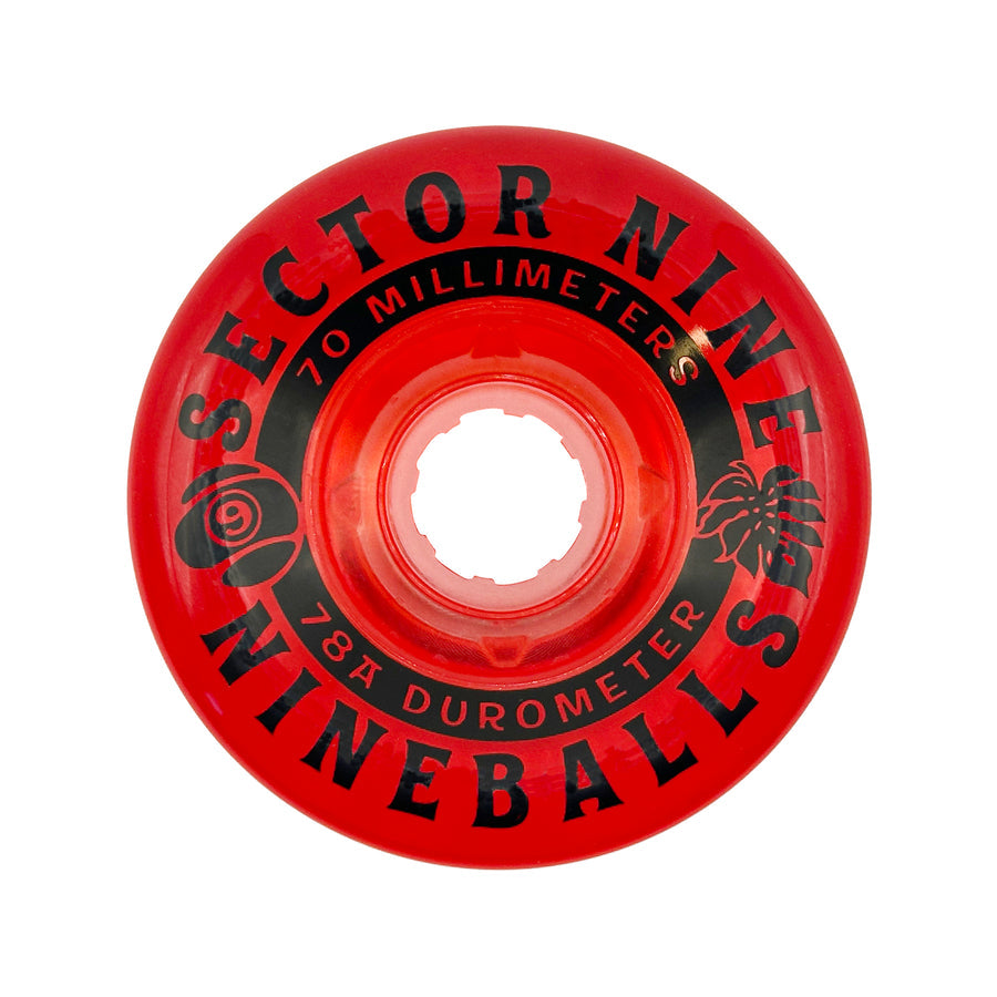 Sector Nine 78a Nineball Cherry Bomb 70mm Longboard Wheels