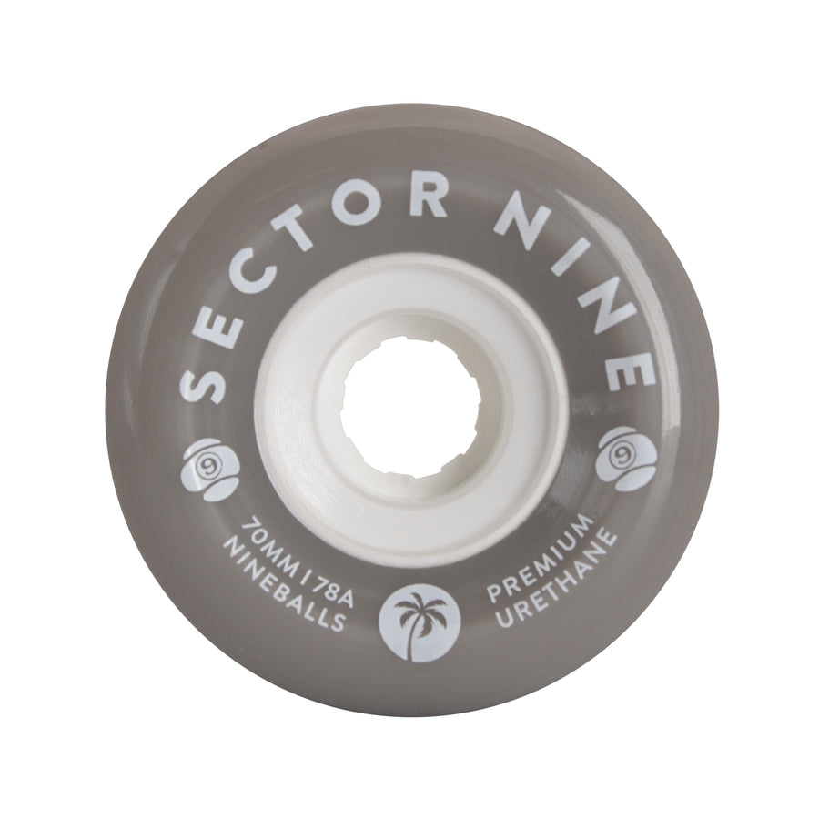 Sector Nine 78a Nineball Gray Ghosts 70mm Longboard Wheels