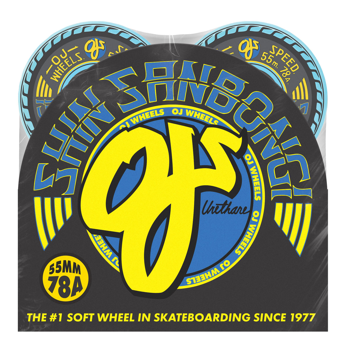 OJ Shin Sanbongi Mini Super Juice Blue 78a 55mm Skateboard Wheels