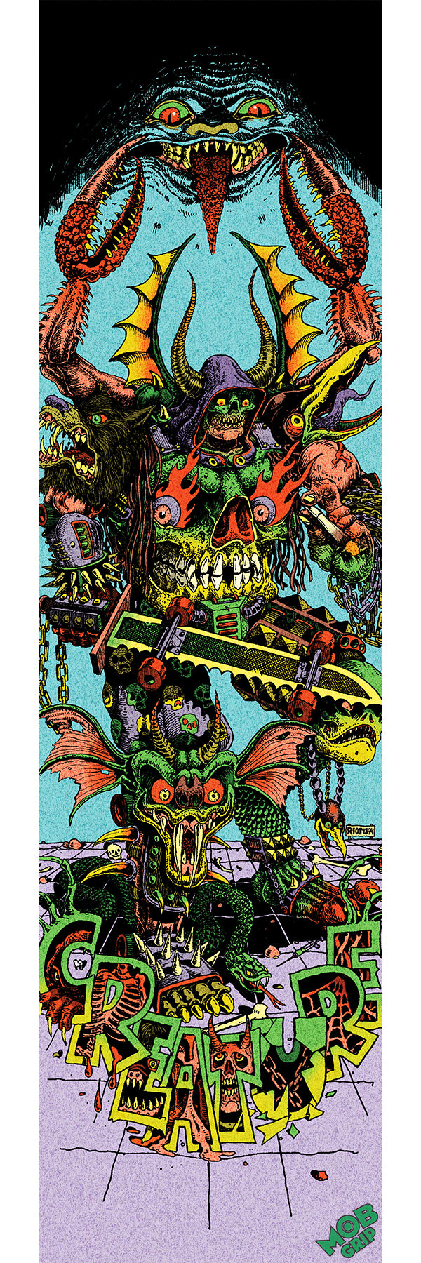Mob Creature Riot 1394 Hallucination Grip Tape 9"