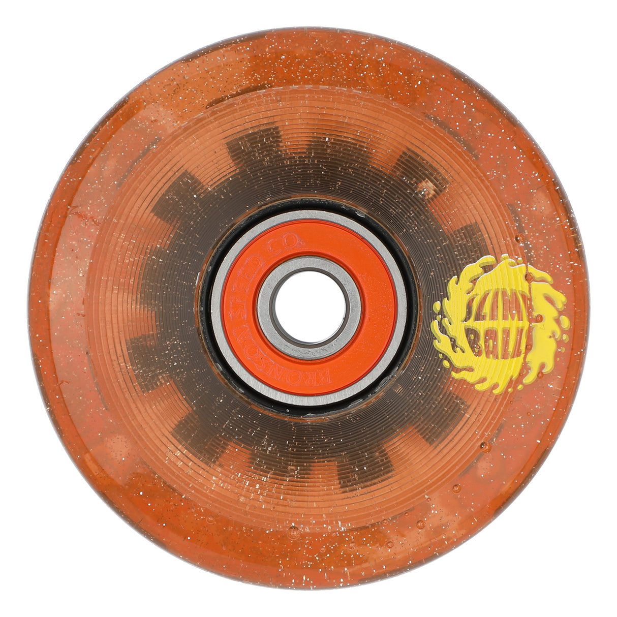 Slime Balls Frog Trips Ups OG Slime Red LED Skateboard Wheels 78a 60mm