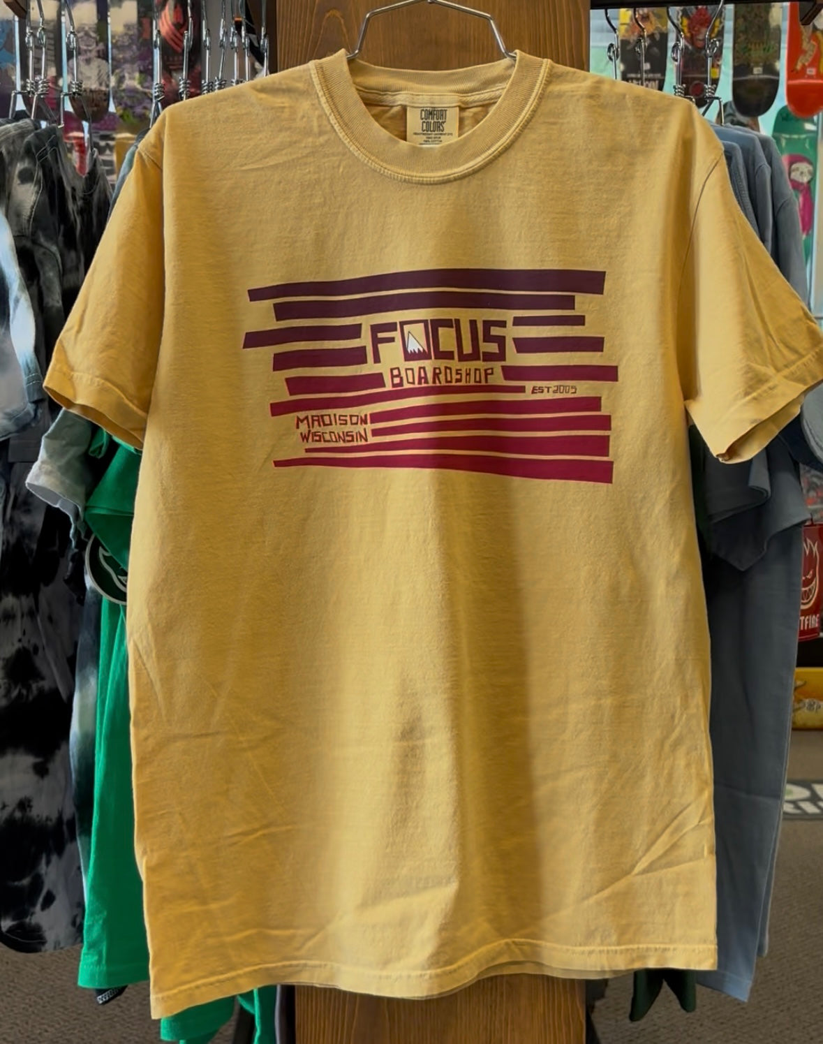 Focus Peak Logo Comfort Color Short Sleeve T-Shirt