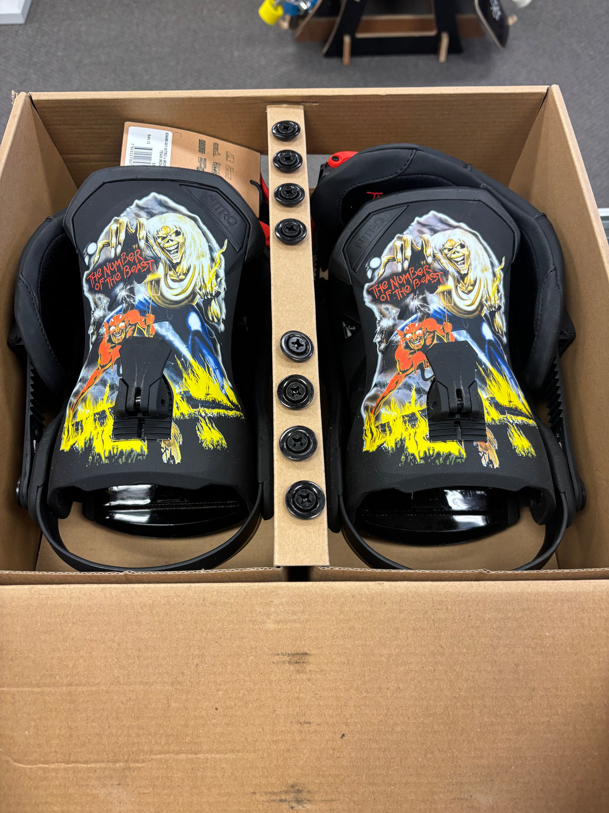 Nitro x Iron Maiden Team Snowboard Bindings Large