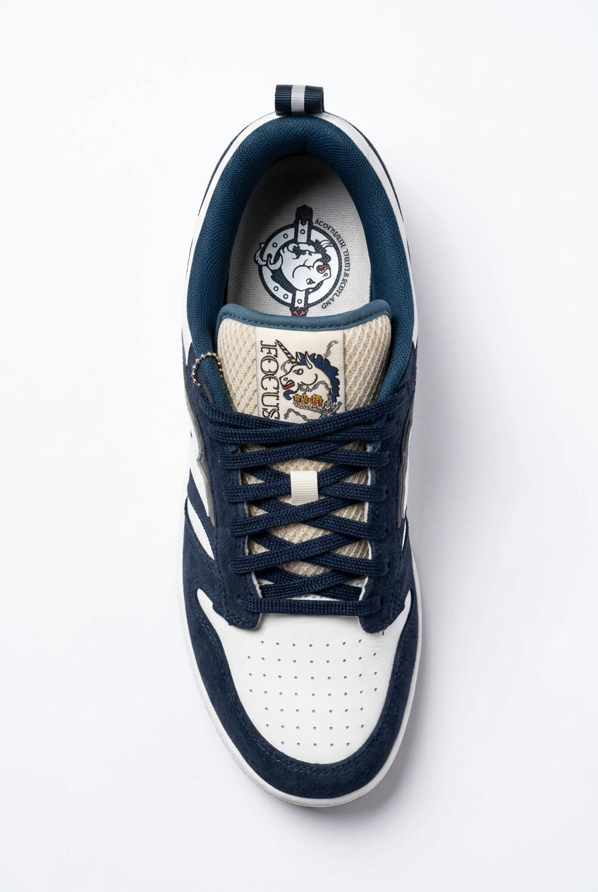 New Balance 480 Special Edition Focus UK Skate Shoes - Blue & White