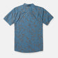 Volcom Stone Mash Short Sleeve Button Up T-Shirt - Stone Blue