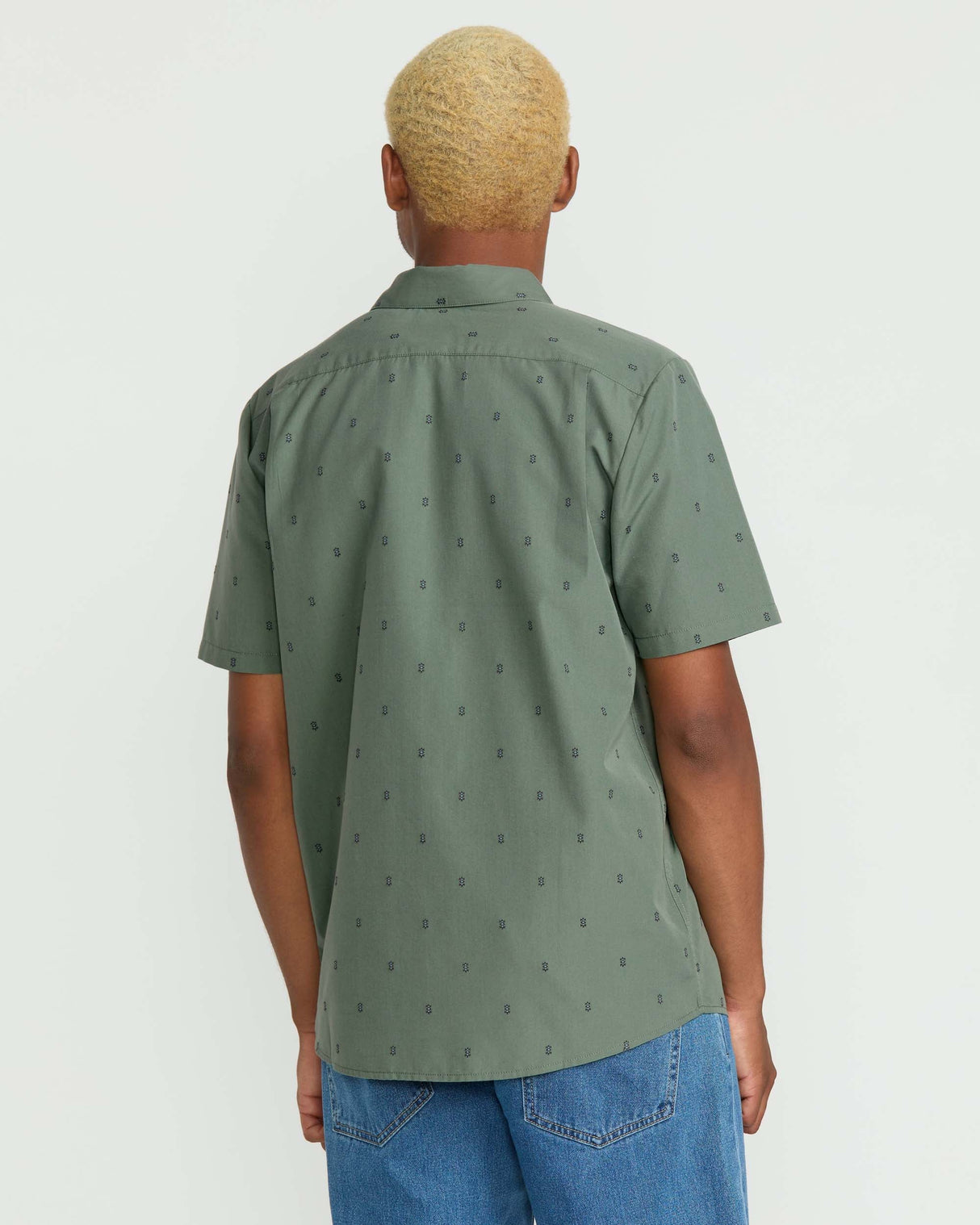 Volcom Bankstone Short Sleeve Shirt Light Olive