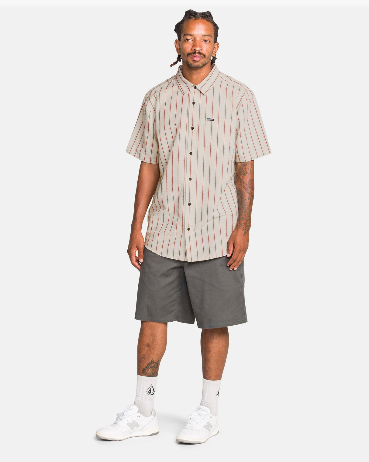 Volcom Sato Stripe Short Sleeve