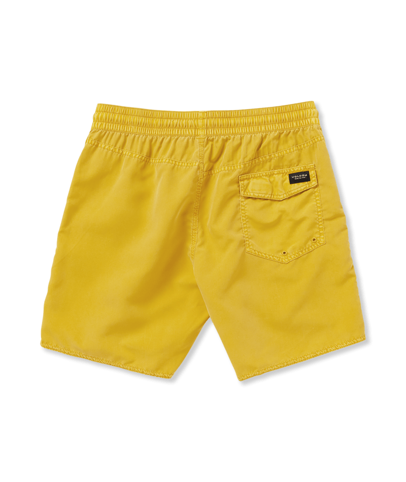 Volcom Men's Center Swim Trunks - Lemon