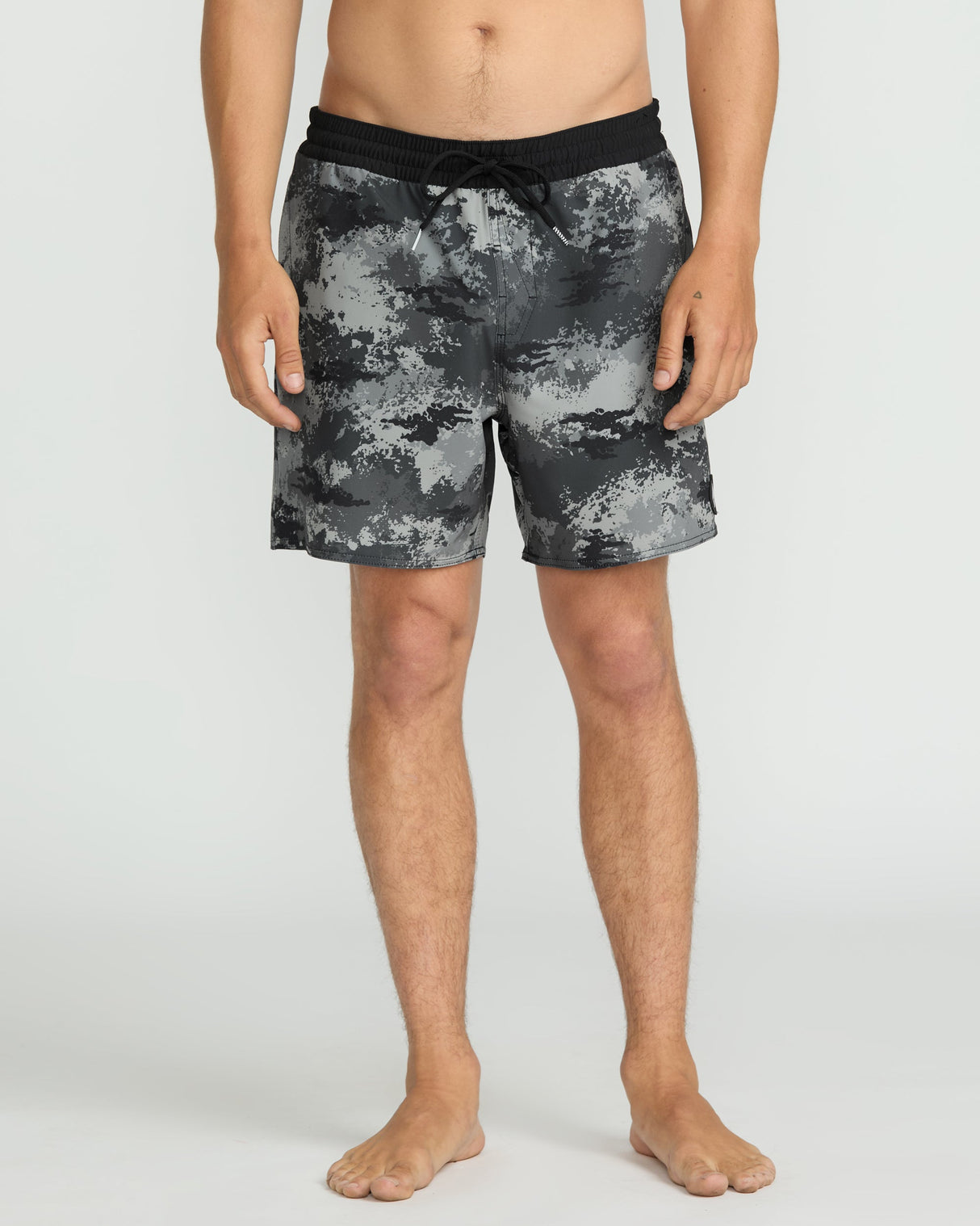 Volcom Men's Lido Print 16" Trunks - Black