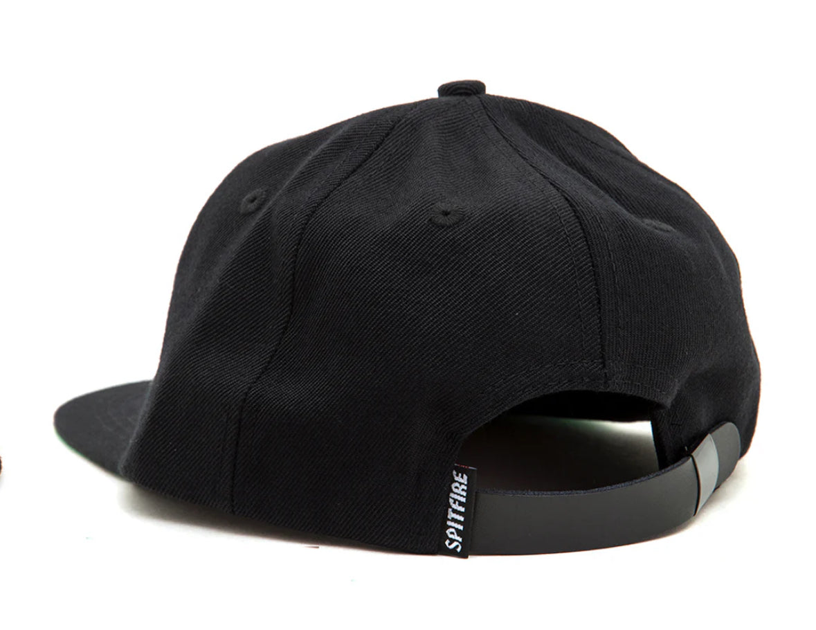 Spitfire Classic Lil Bighead Snapback Hat, Black/Red