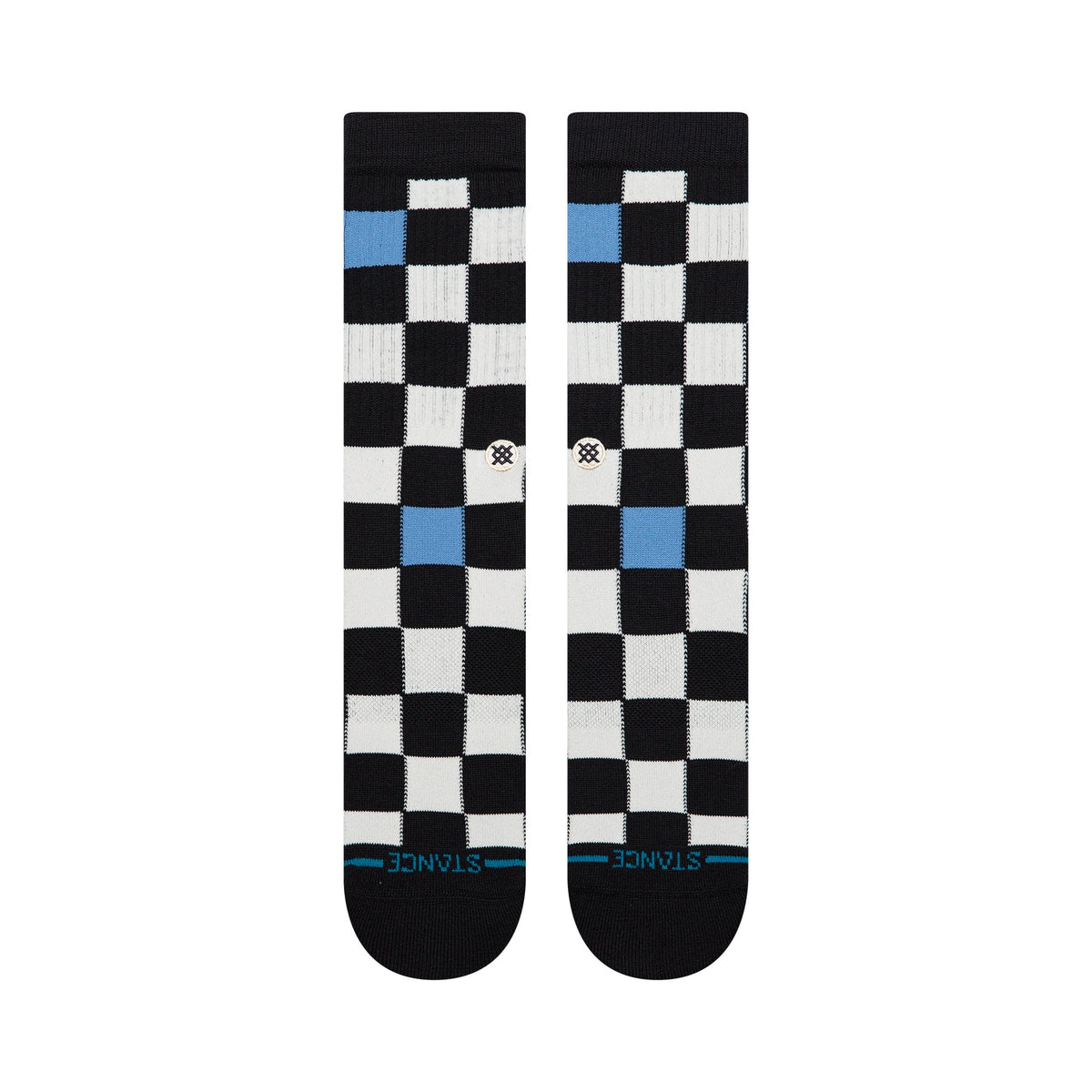 Stance Chef Check Crew Socks Black