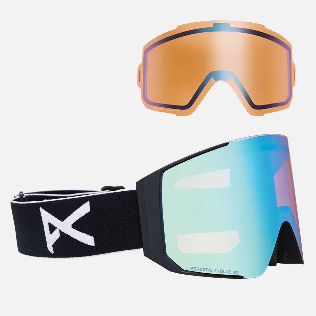 Anon Sync Goggles + Bonus Lens - Black/Perceive Variable Blue 2026