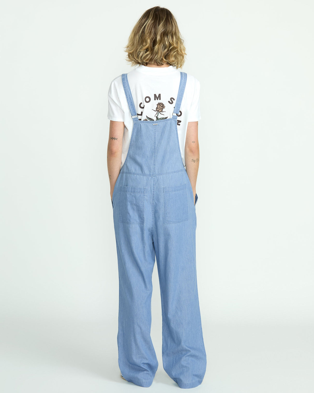 Volcom Women's Lived in Romper- Chambray