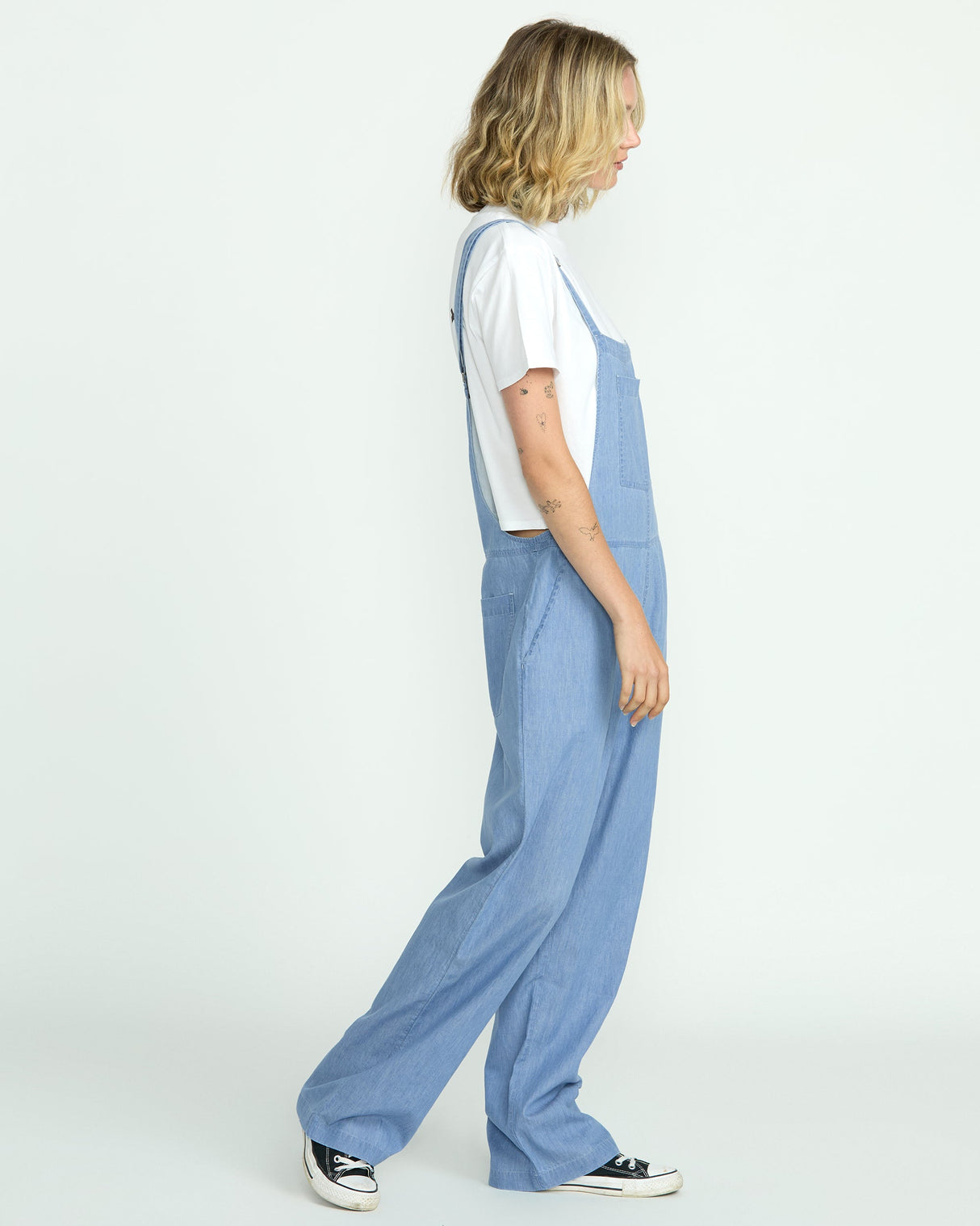 Volcom Women's Lived in Romper- Chambray