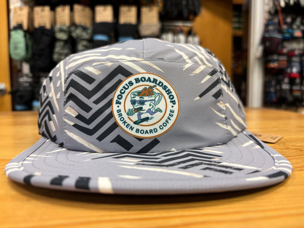 Coal X Focus X Broken Provo UPF Tech 5 Panel Cap