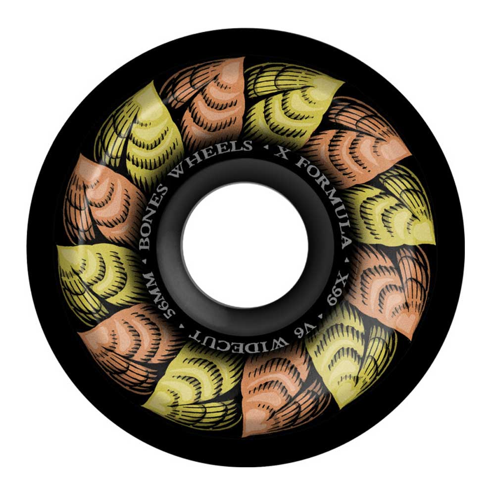 Bones X Formula Leaving Skateboard Wheels 99a 56mm V6