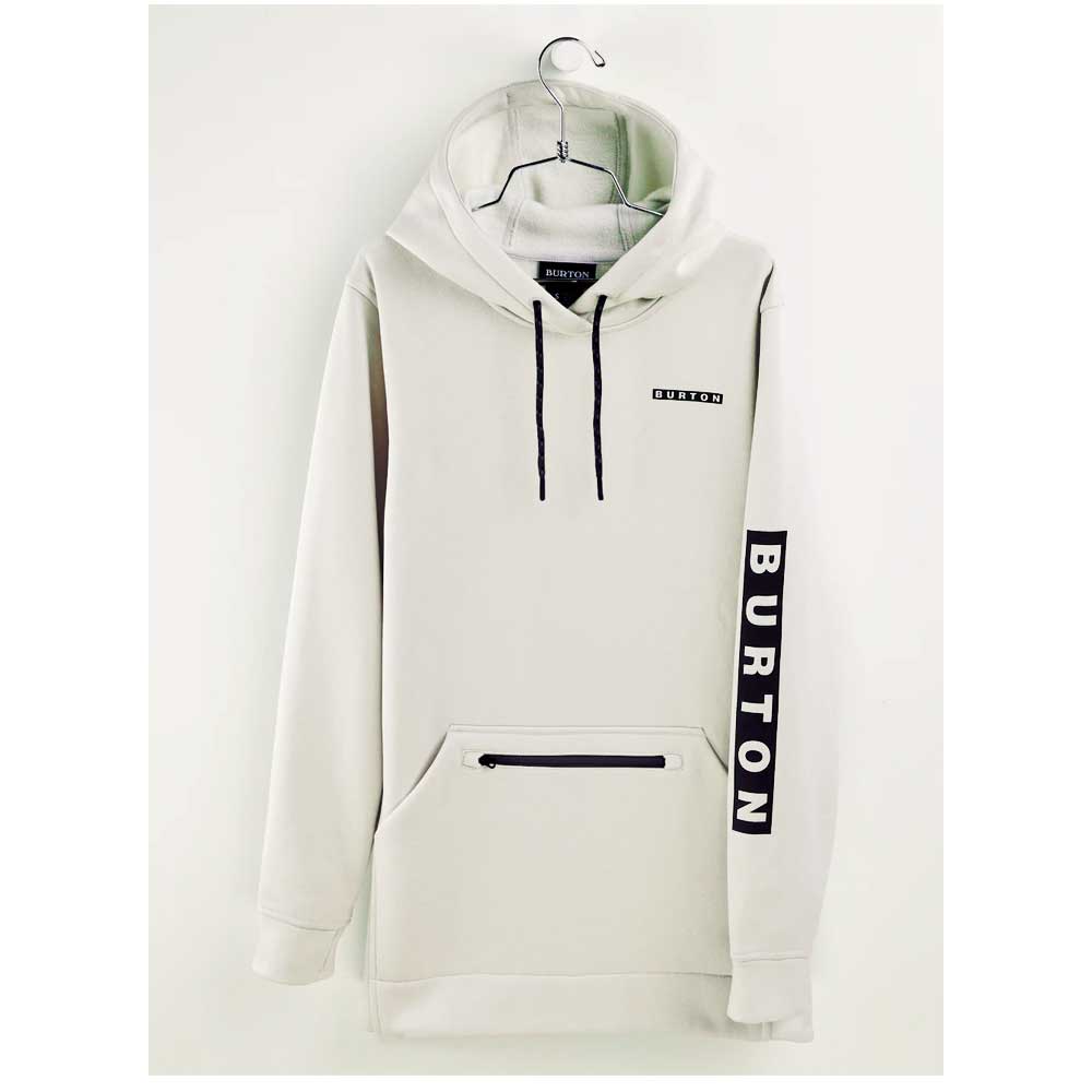 Burton Women's Oak Long Pullover Hoodie - Stout White