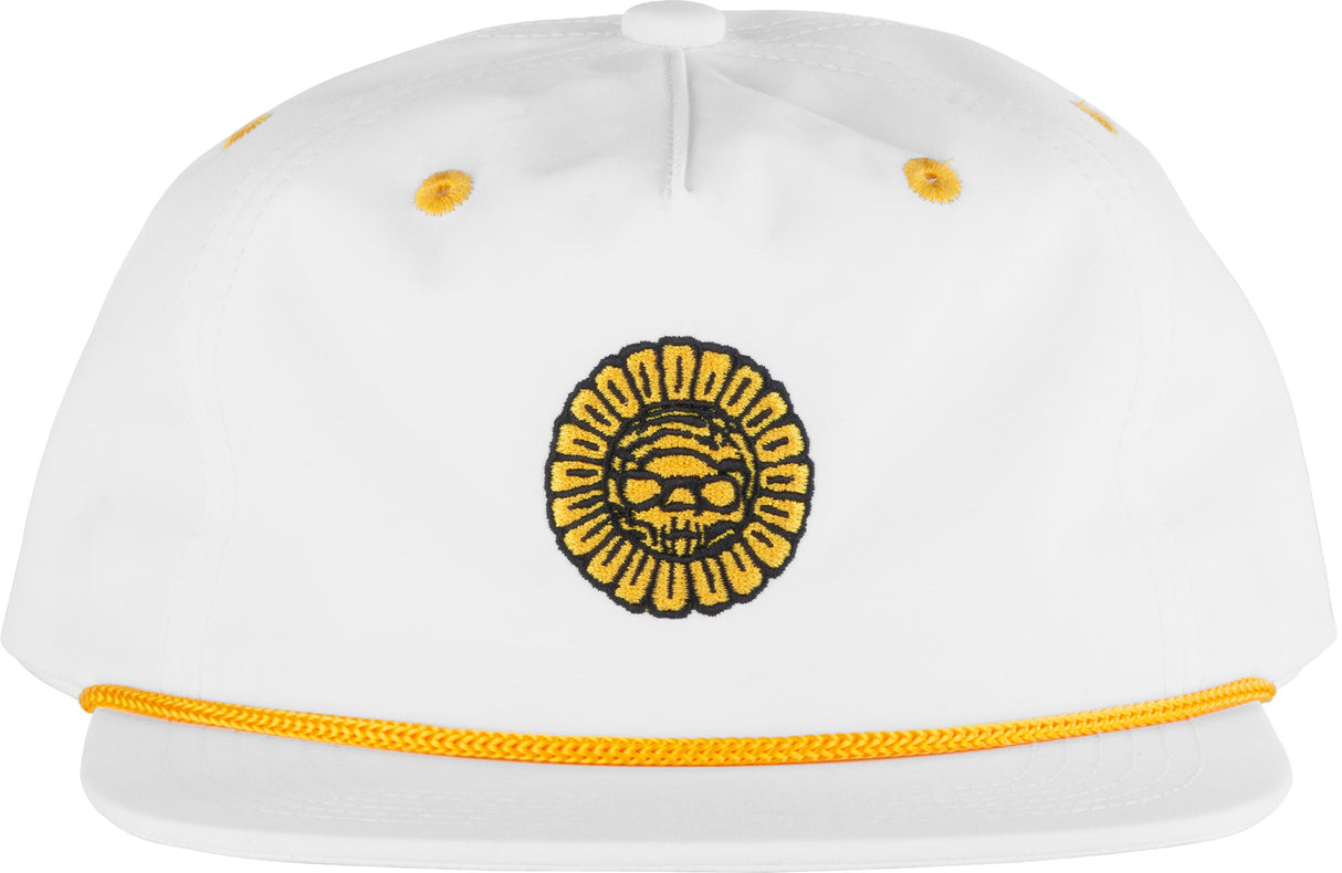 Bones Pushing Up Daisies Low Profile Cap - White