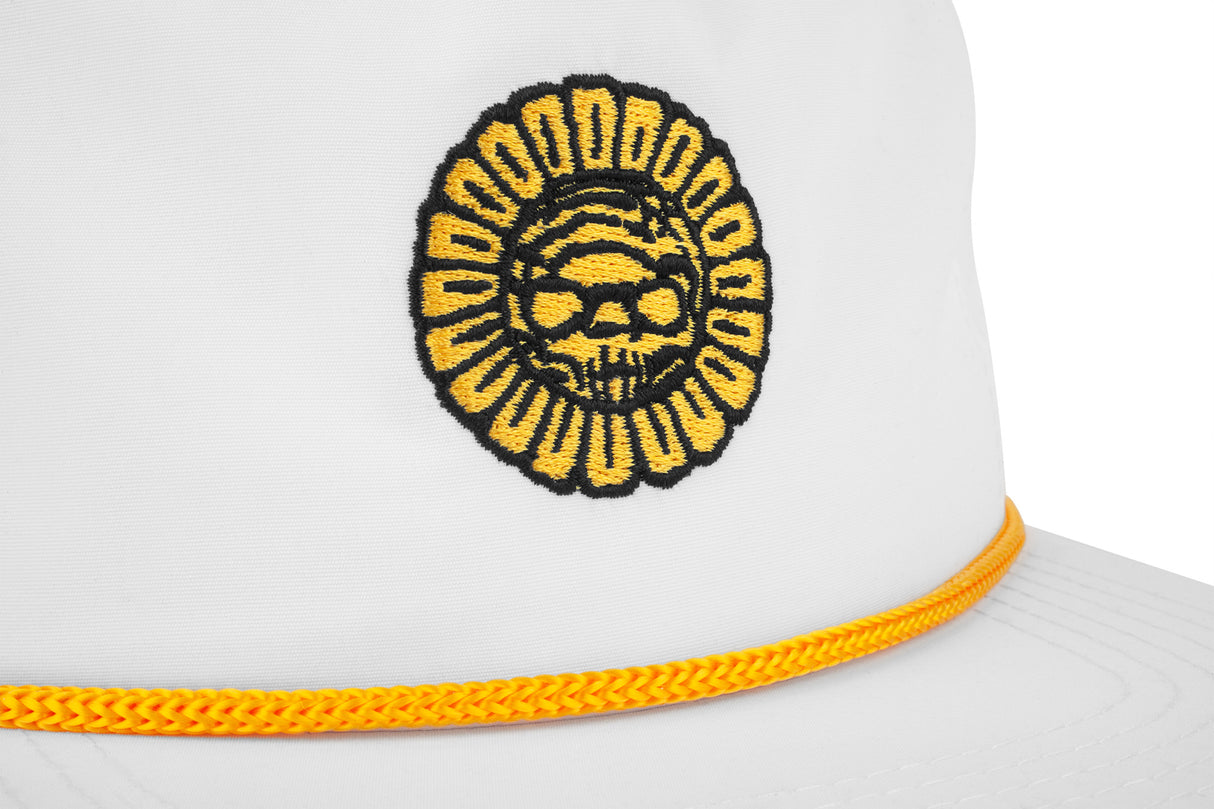 Bones Pushing Up Daisies Low Profile Cap - White