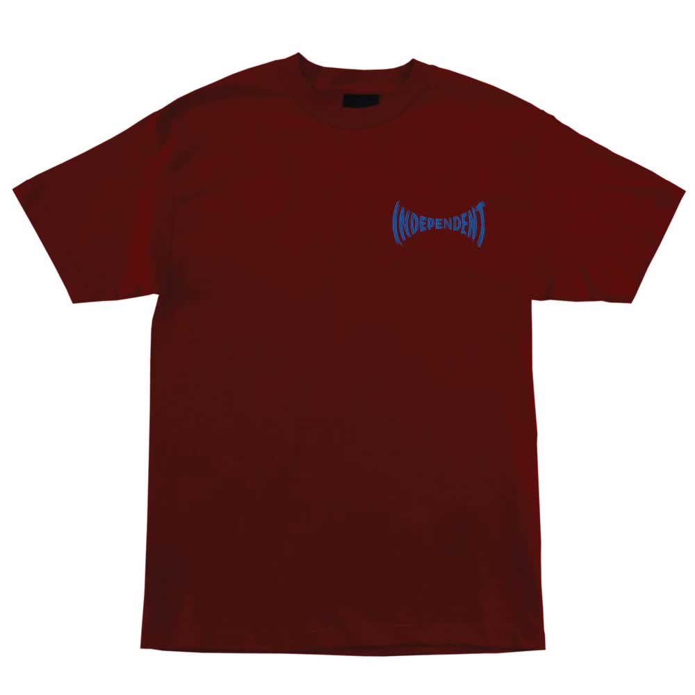 Independent Carved Span Men's T-Shirt - Burgundy