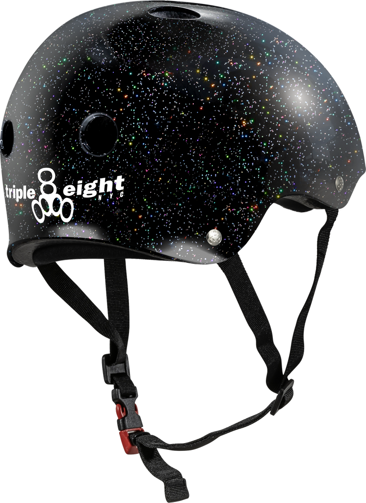 Triple 8 Certified Sweatsaver Skateboard Helmet - Glitter