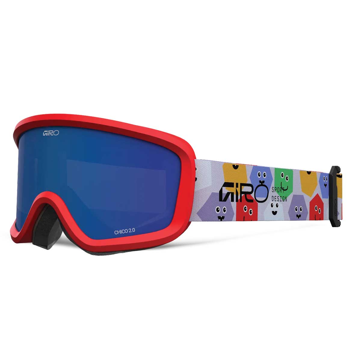 Giro Chico 2.0 Youth Snow Goggles - 2026 Multi Faces Strap with Grey Cobalt Lens