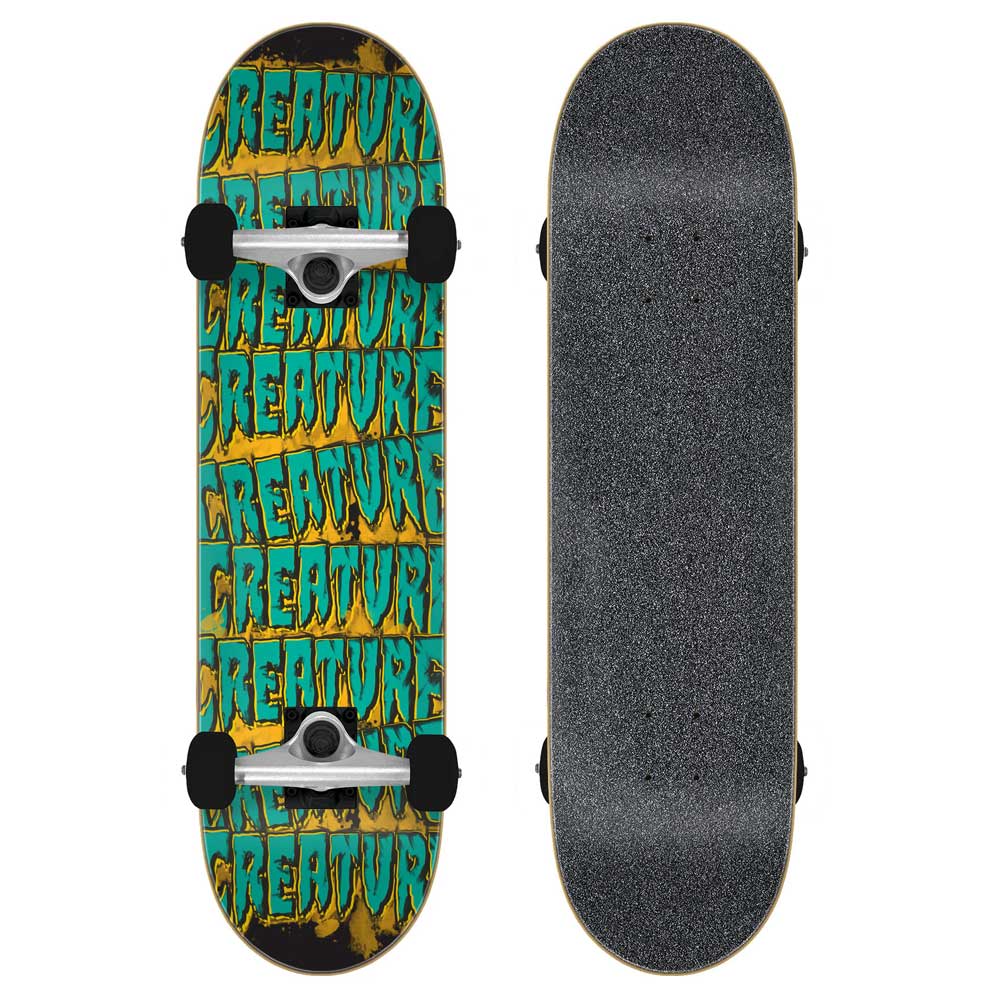 Creature Logo Spill Mini Skateboard Complete - 7.75