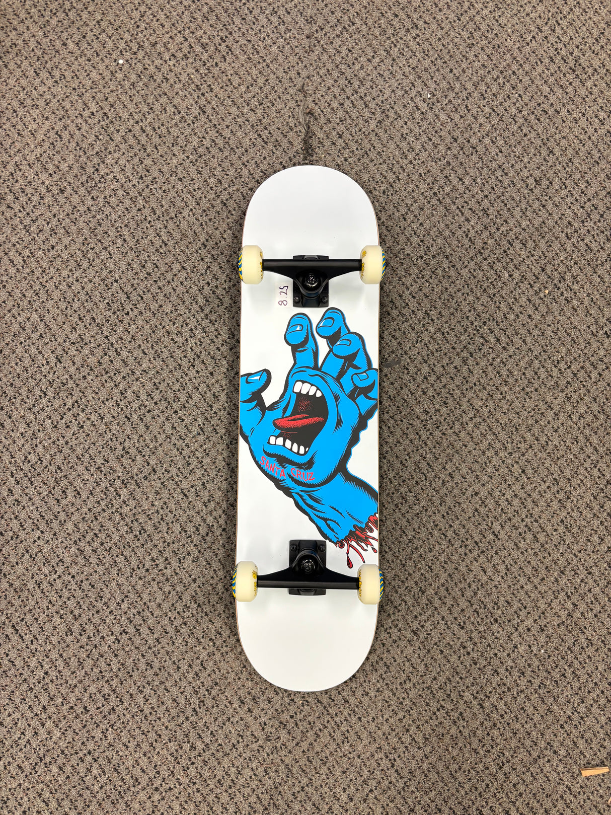 Santa Cruz Skateboard Screaming Hand Skateboard Complete 8.25"