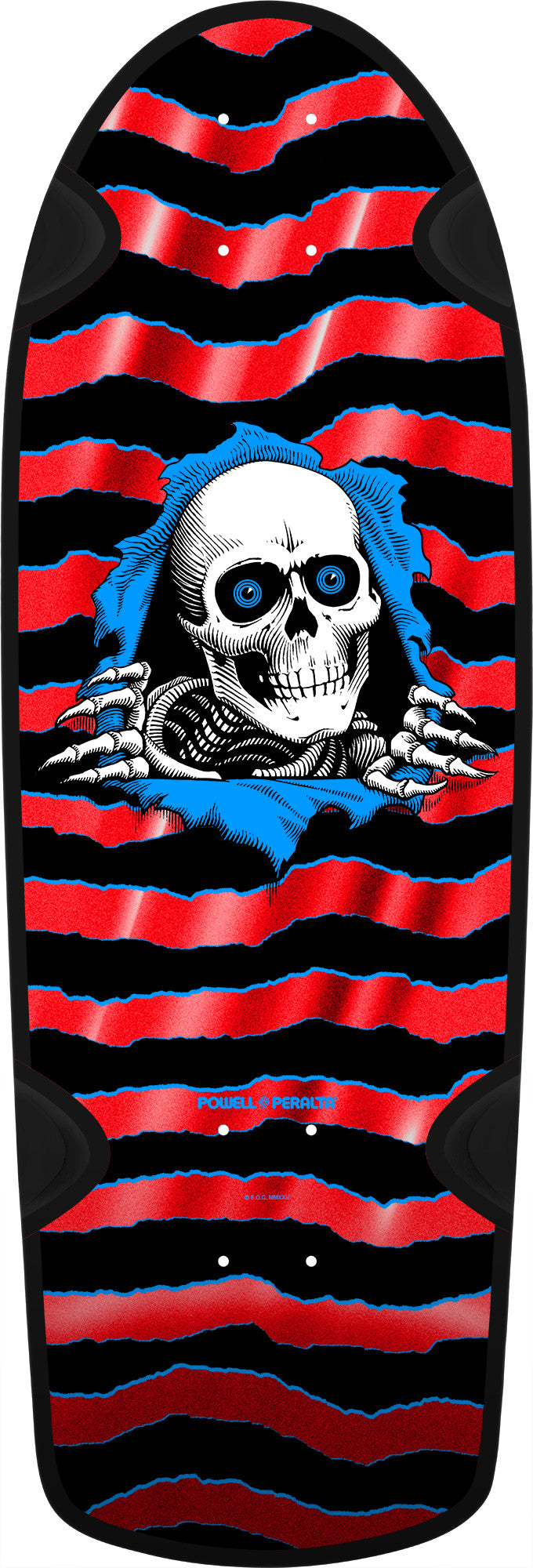 Powell Peralta OG Ripper Reissue Red Foil Shaped Skateboard Deck - 10.0"