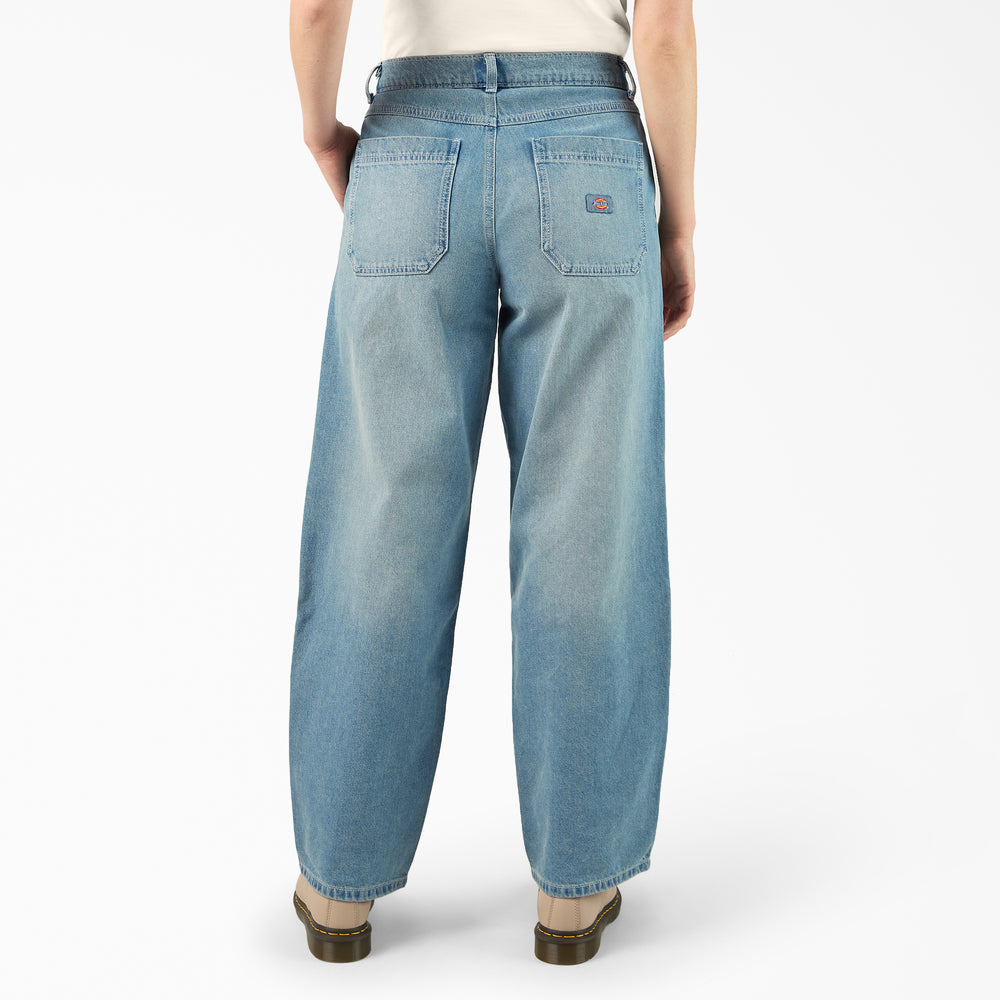 Dickies Women's Madison Loose Fit Denim- Light Denim Wash