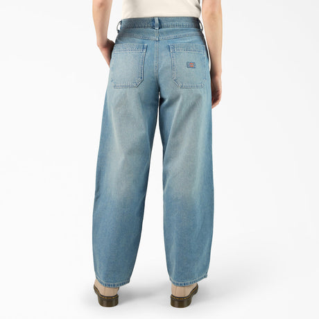 Dickies Women's Madison Loose Fit Denim- Light Denim Wash