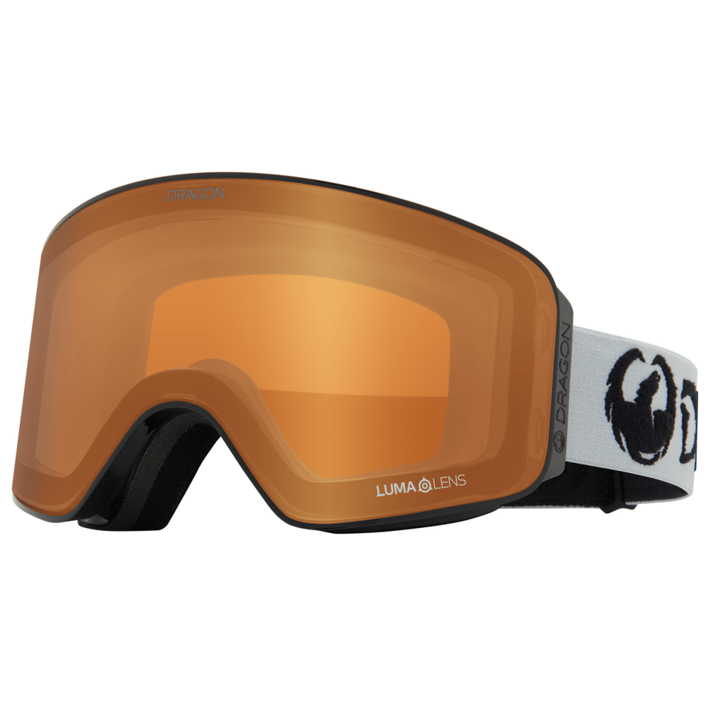 Dragon NFX Mag OTG Snowboard Goggles 2025 - Classic Grey/Lumalens Gold Ion + Bonus Lens Lumalens Amber