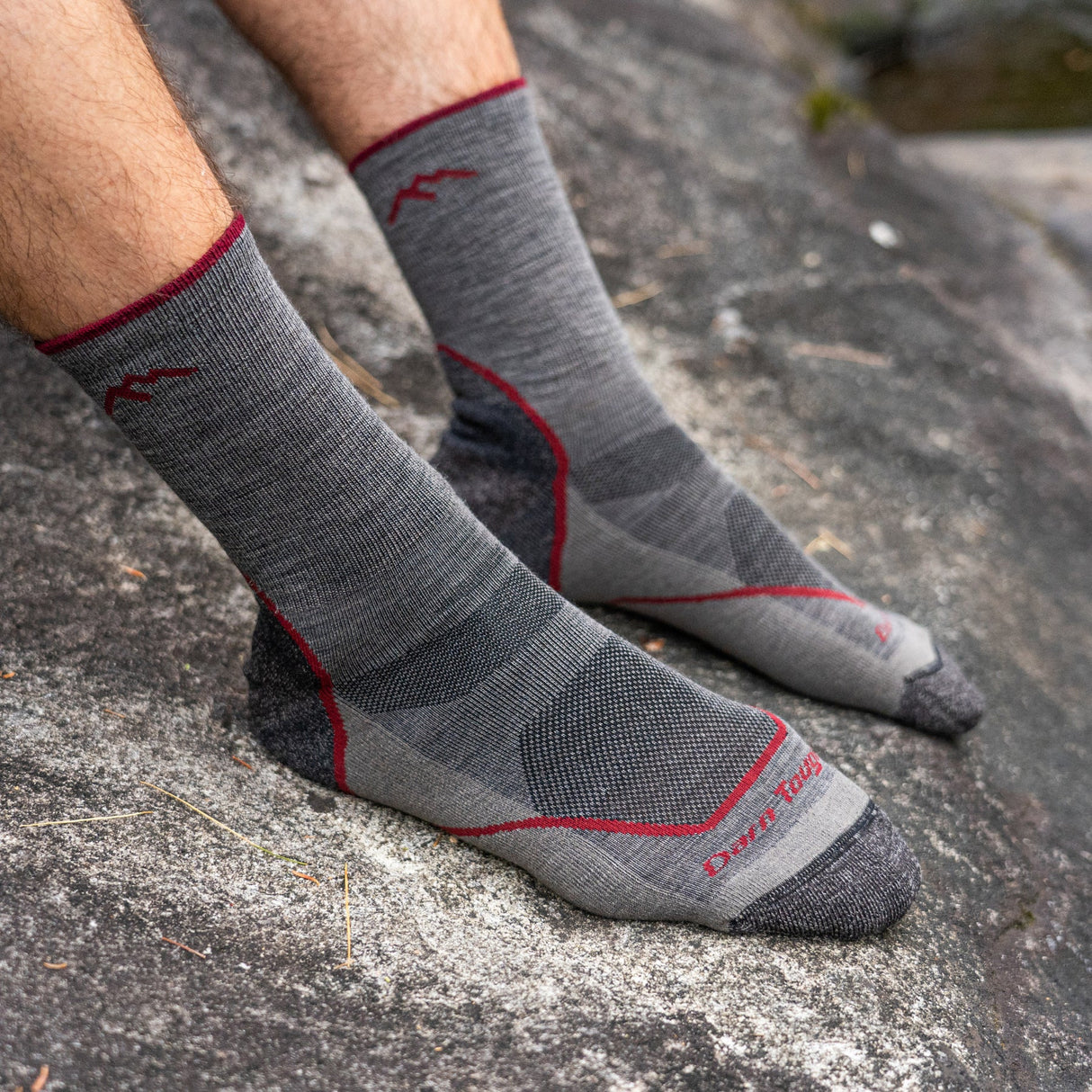 Darn Tough Men's Light Hiker Micro Crew Lightweight Hiking Socks