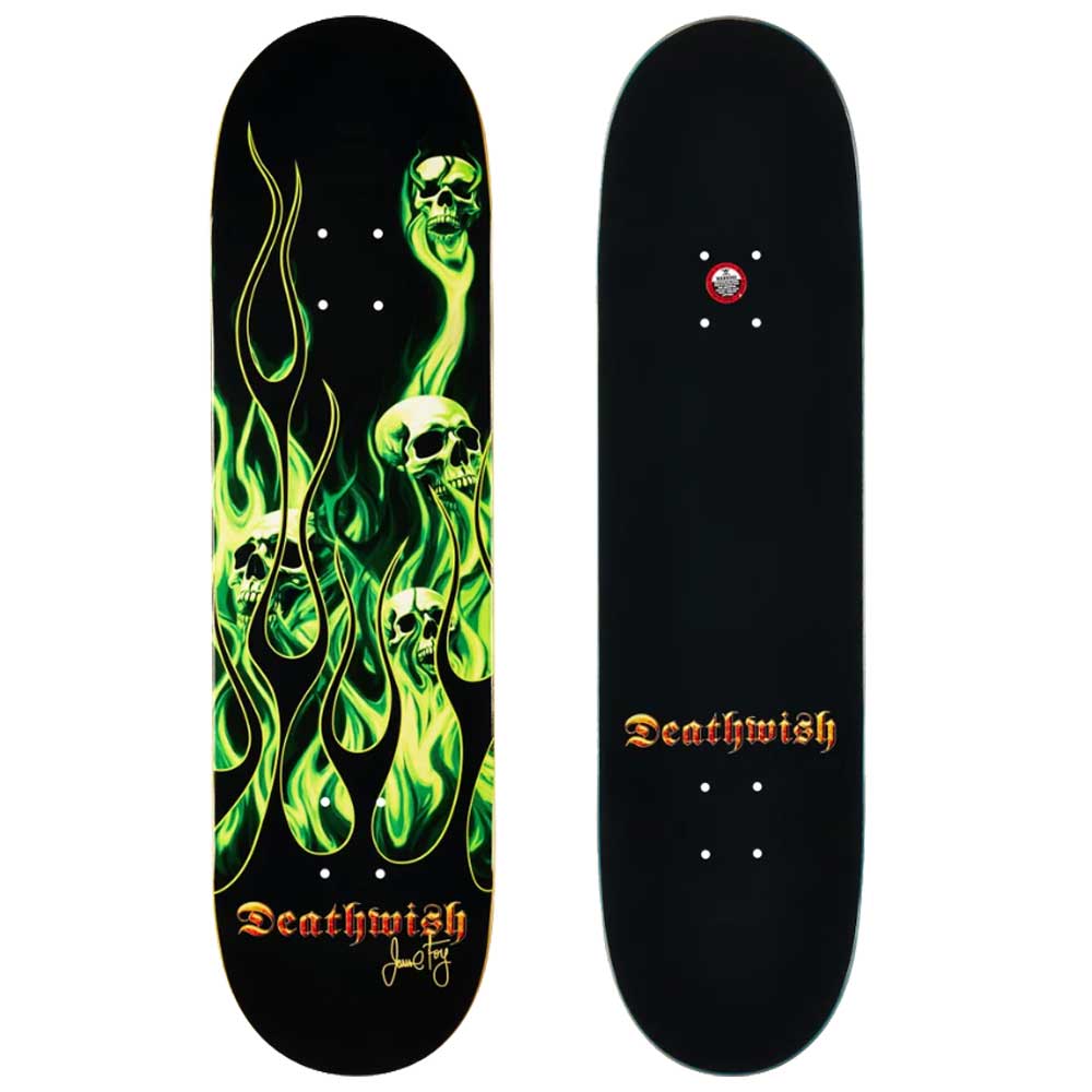 Deathwish Jamie Foy Ammonia Burn Skateboard Deck 8.3875"