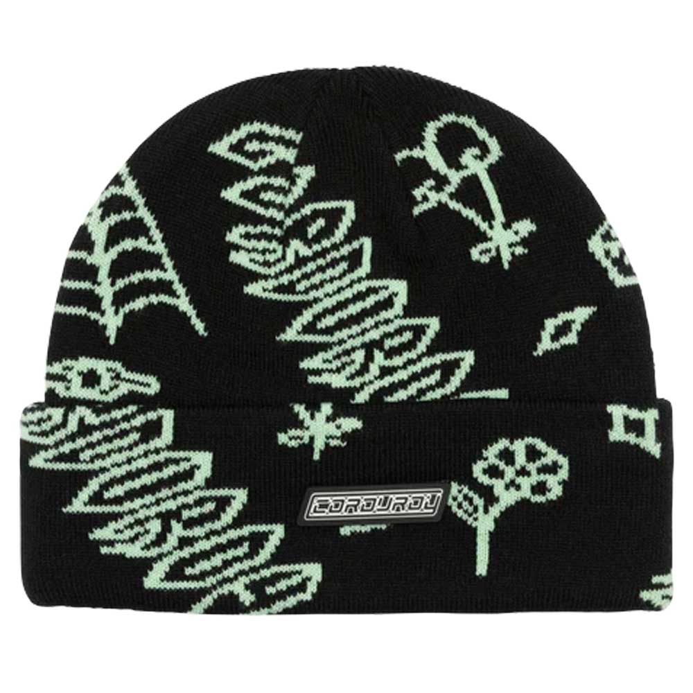 Corduroy Detention Beanie - Black