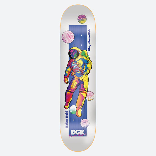 DGK Intergalactic White Brian Reid Skateboard Deck 8.25"