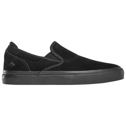 Emerica Wino G6 Slip-on Skate Shoes - Black/Black