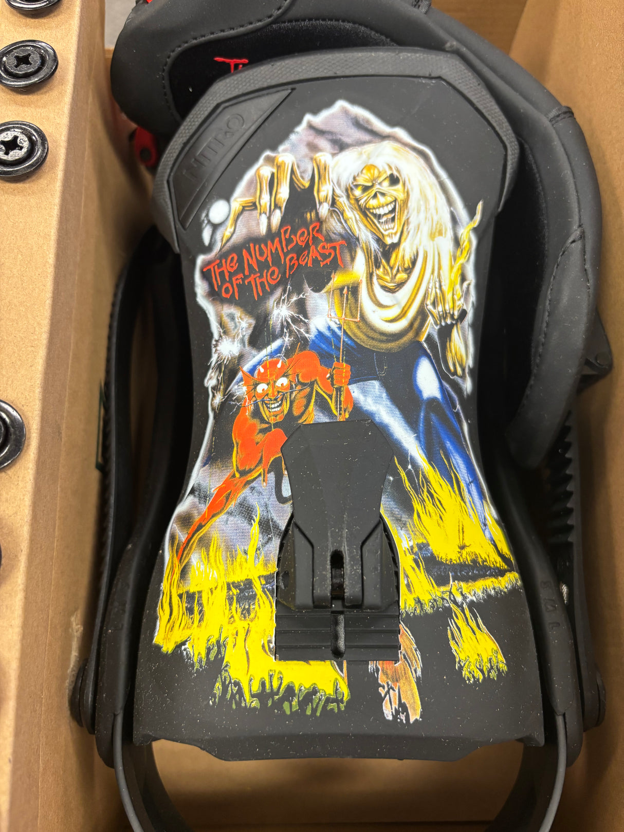 Nitro x Iron Maiden Team Snowboard Bindings Large
