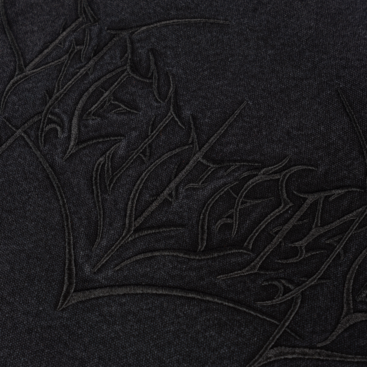 Welcome Splinter Enzyme-washed Canvas Embroidered Zip Vest