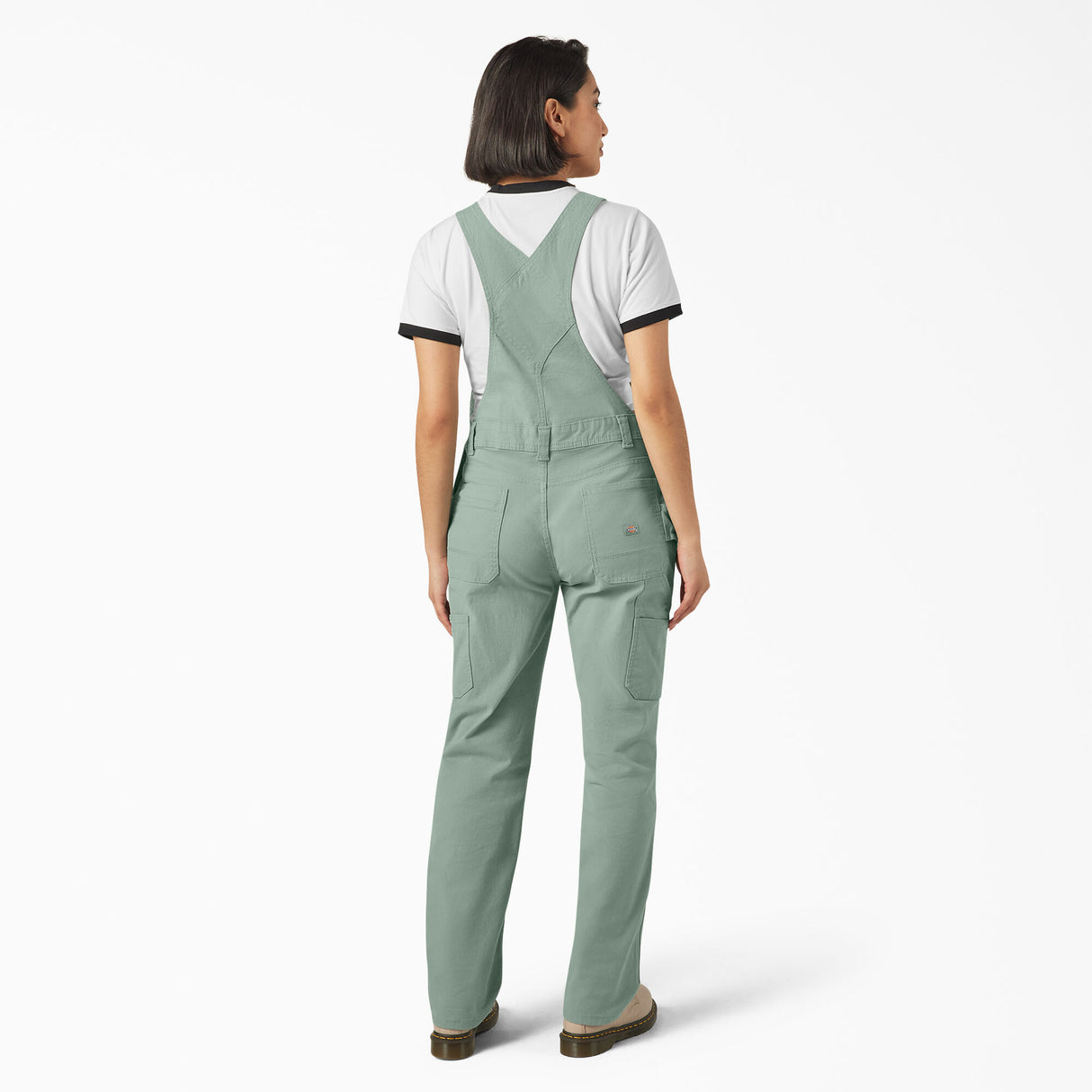 Dickies Women's Double Front Bib Overalls - Iceberg Green