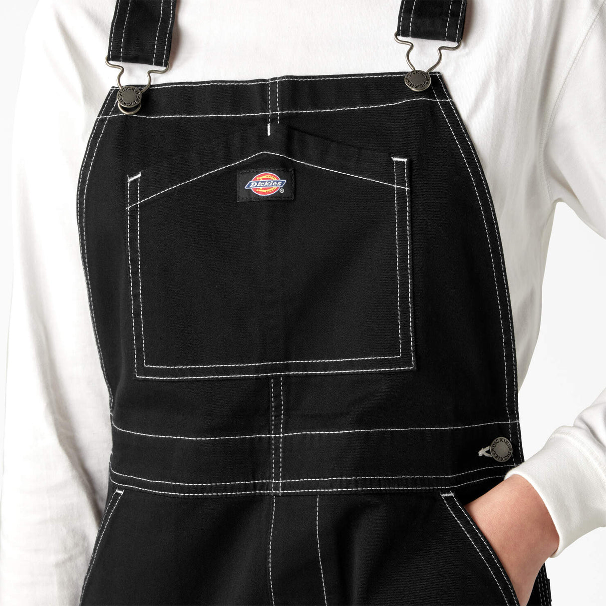 Dickies Women's Regular Fit Bib Overalls - Black