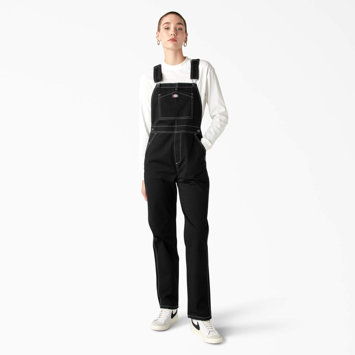 Dickies Women's Regular Fit Bib Overalls - Black