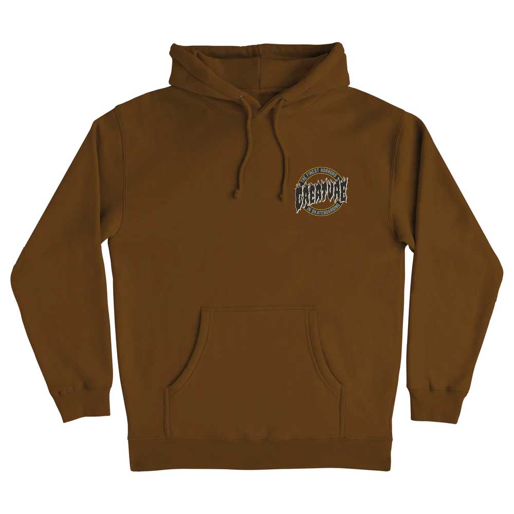 Creature Finest Flame Pullover Hoodie Men's Sweatshirt - Brown